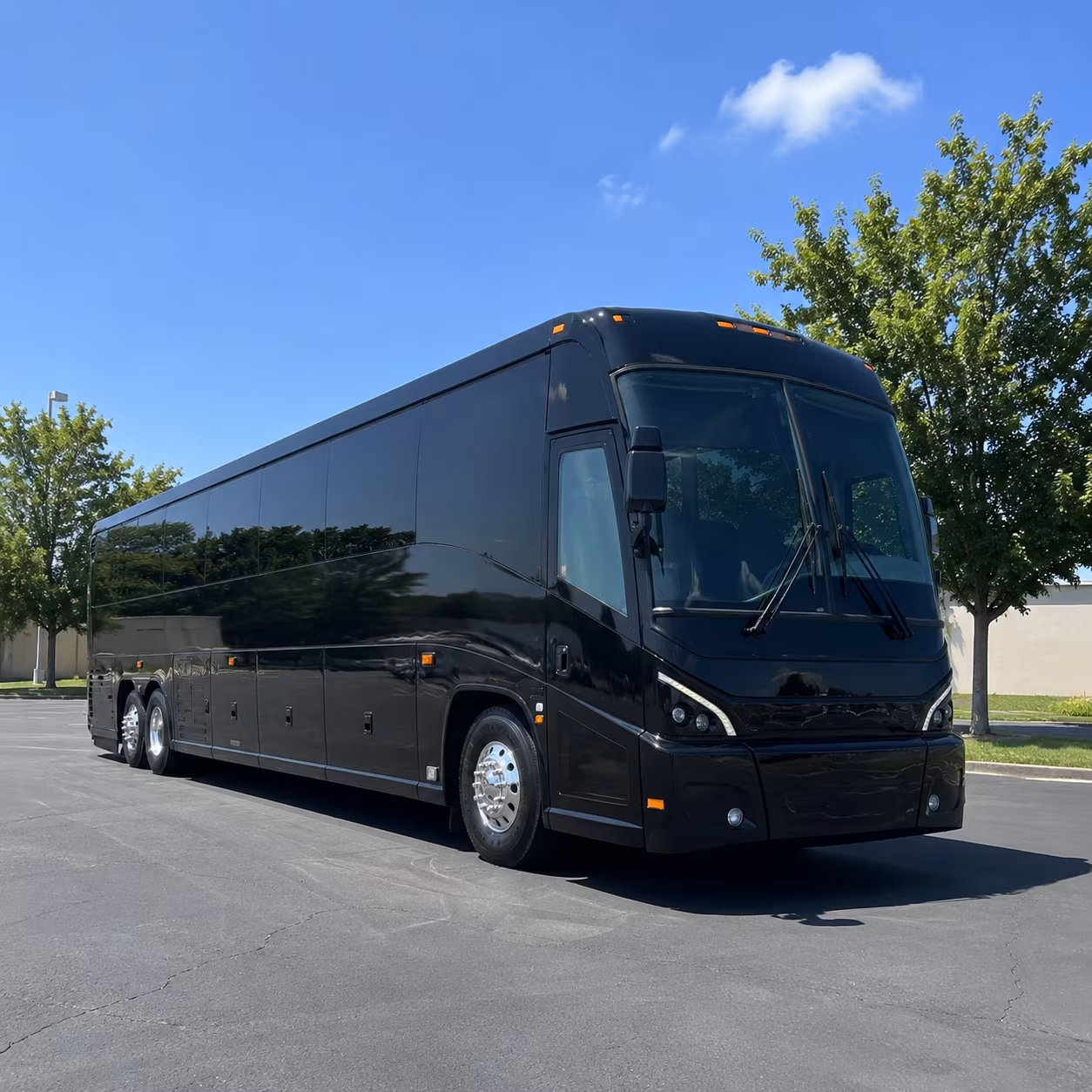 charter buses for large groups flying through abq