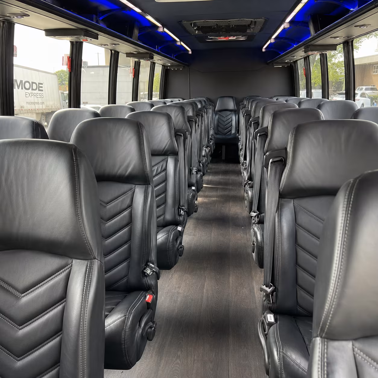 rio rancho 28 passenger minibus inside