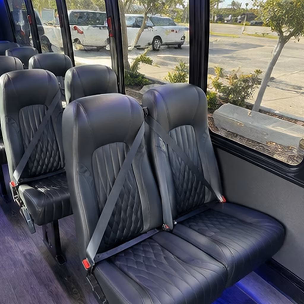 rio rancho 28 passenger minibus interior