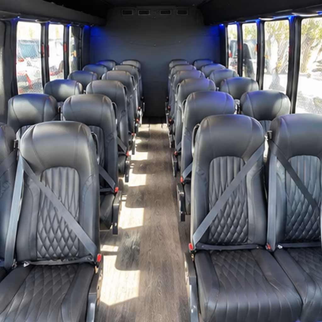 rio rancho 30 passenger minibus inside