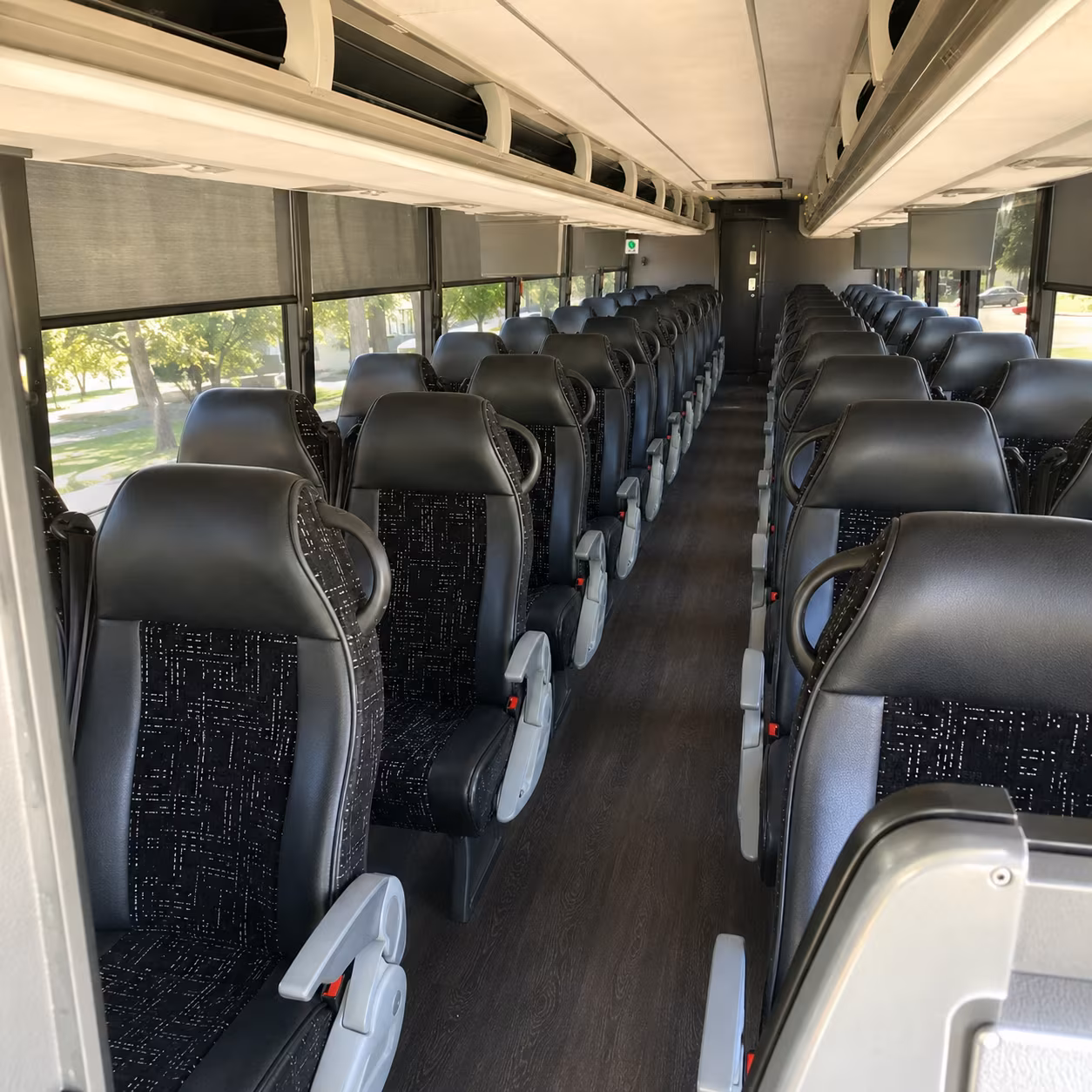 rio rancho 56 passenger charter bus inside