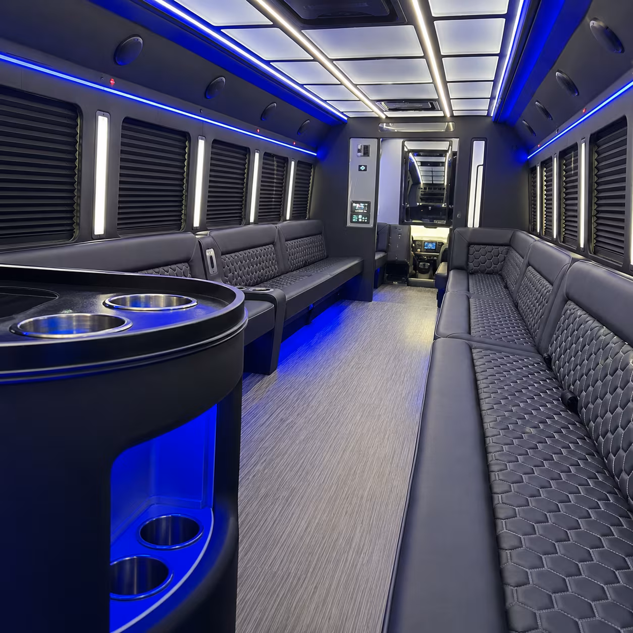 rio rancho party bus rental interior